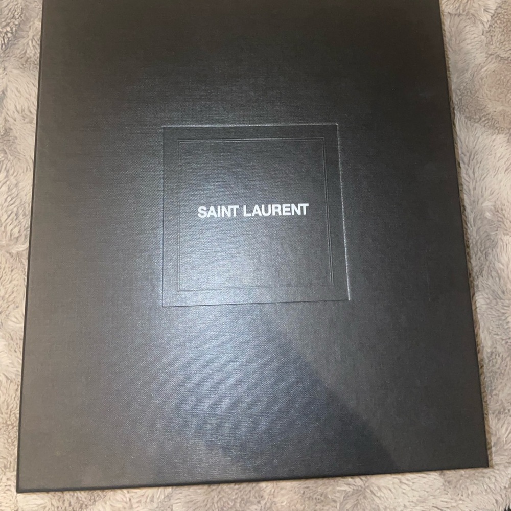 Brand new black leather ysl opyum booties with black hardware
